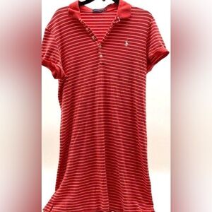 Ralph Lauren Polo red and white striped dress